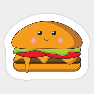 Smile burger Sticker